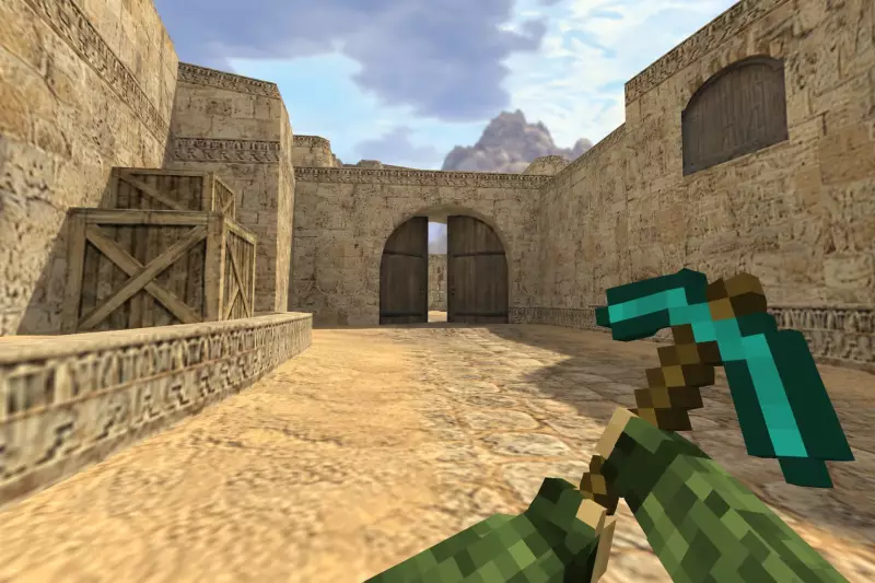 КС 1.6 Minecraft: Скины и оружие