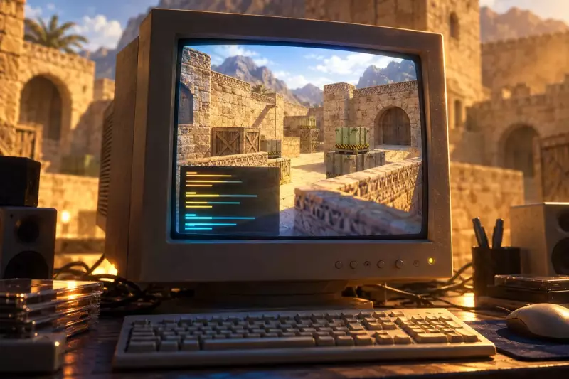 Счётчик FPS и консоль в КС 1.6 на экране монитора