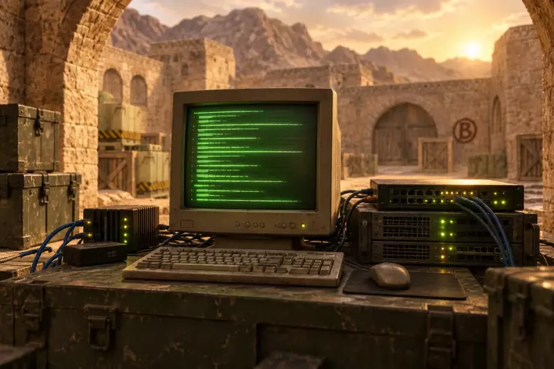Консоль выделенного сервера КС 1.6 с запущенным HLDS